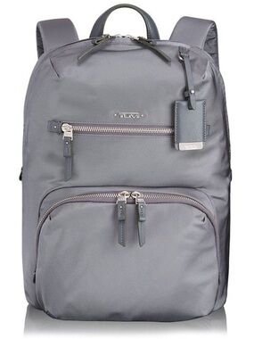 Tumi Gray Nylon voyageur Halle travel Backpack with Front Pockets